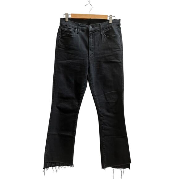 Mother Not Guilty Black Size 31 The Insider Step Fray Jean 25 Inch Inseam $228 - Picture 3 of 13